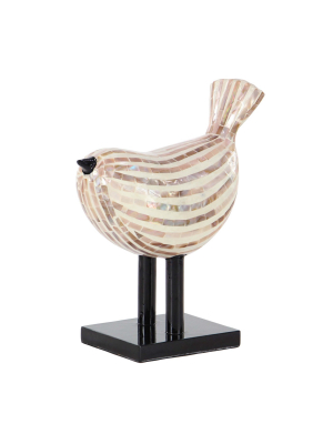 Decorative Bird Figurine Iridescent- Olivia & May
