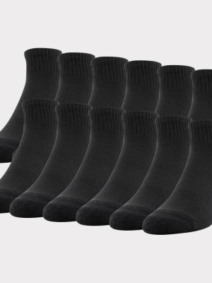 Gildan Men's Quarter Socks 12pk - 6-12