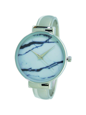 Olivia Pratt Stainless Steel Bangle Watch