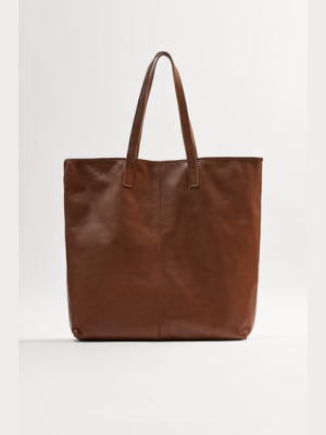 Brown Leather Shopper