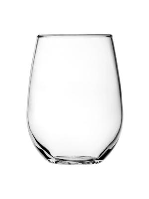 Anchor 15oz 4pk Glass Vienna Stemless Wine Glasses