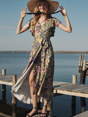 Pietrina Wrap Maxi Dress