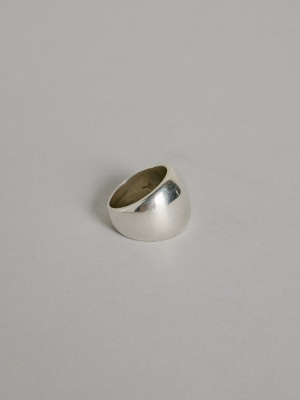 Flat Balloon Ring In Sterling Silver