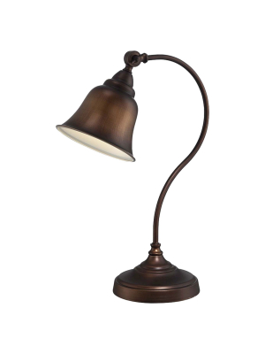 Gianna 1 Light Table Lamp Antique Copper (includes Cfl Light Bulb) - Lite Source