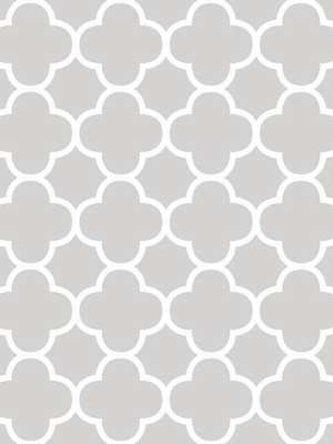 Origin Grey Quatrefoil Wallpaper From The Symetrie Collection By Brewster Home Fashions