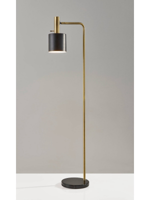 61" Emmett Floor Lamp Black - Adesso