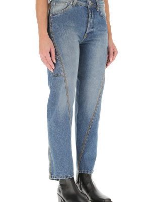 Lanvin Twisted Leg Denim Jeans