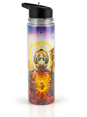 Just Funky Borderlands 3 Psycho Bandit Double Walled Plastic Water Bottle | Holds 17 Ounces