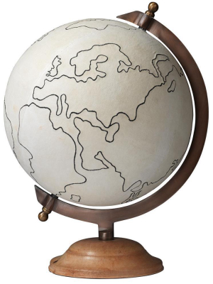 Jamie Young Canvas Globe, Large In Canvas