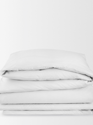 Modern Cotton - Body Duvet Cover In White