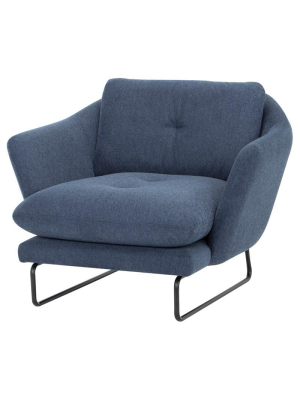 Nuevo Frankie Single Seat Sofa - Denim