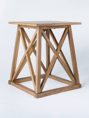 Copperton Wood X Base Accent Table - Threshold™ Designed With Studio Mcgee