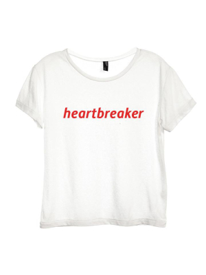 Heartbreaker [distressed Women's 'baby Tee']