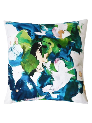 Piper Collection Splish Splash Outdoor Pillow