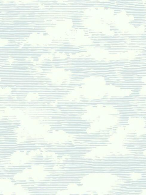 Cloud Cover Wallpaper In Blue From The Silhouettes Collection By York Wallcoverings