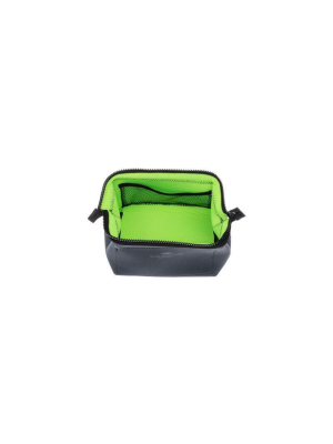 Wired Pouch - Small - Dark Gray & Green