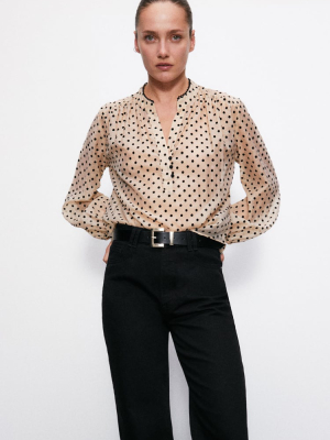 Polka-dot Blouse