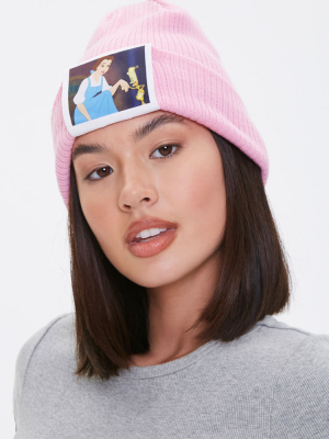 Belle Graphic Ribbed Beanie