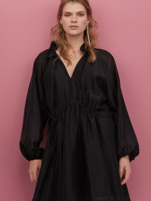 Lyocell-blend Kaftan Dress