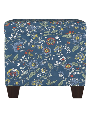 Fairland Square Storage Ottoman Bandana Blue - Threshold™