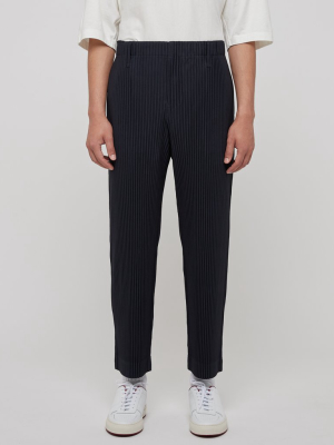 Basic Jf150 Pleated Trouser In Navy