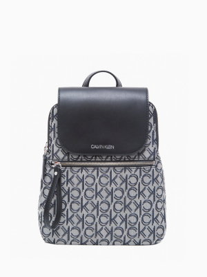 Elaine Monogram Logo Small Backpack