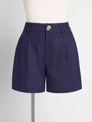 Linen Love High-waisted Shorts