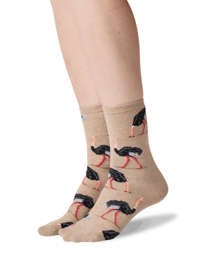 Women's Ostritch Crew Socks