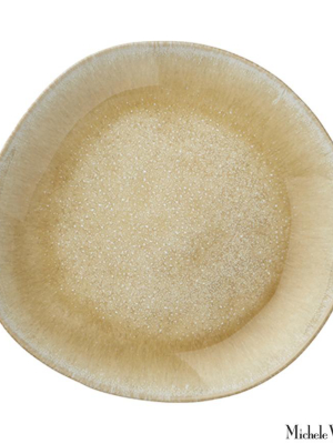 Ceramic Dinner Plate Honey Glaze