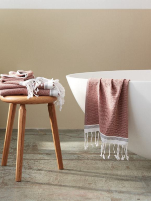 Mediterranean Towels - Rosehip / Shadow