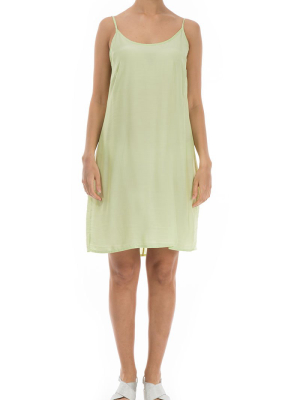 Strap Lime Silk Bamboo Night Dress