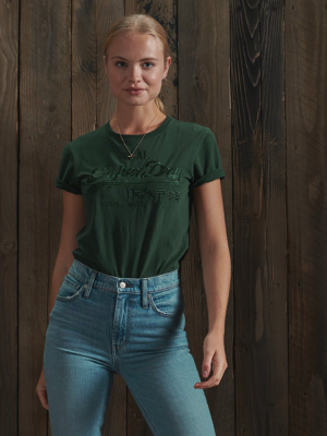 Vintage Logo Tonal Embroidered T-shirt