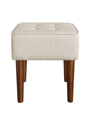 Aria Square Tufted Stool - Adore Decor