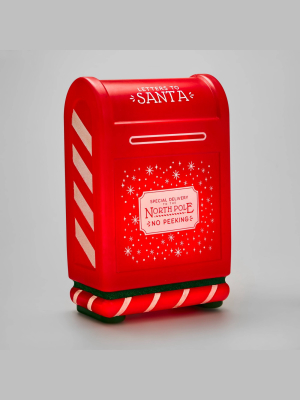 Lit Large Letters To Santa Decorative Figurine Red - Wondershop™