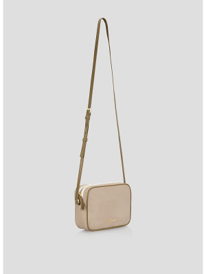 Nylon And Leather Shoulder Bag