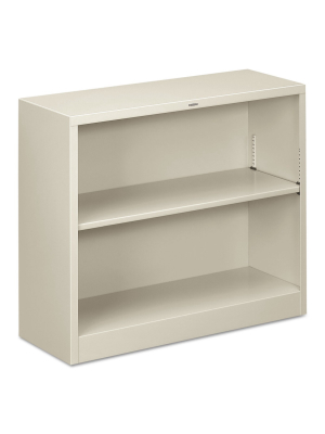 Hon Metal Bookcase Two-shelf 34-1/2w X 12-5/8d X 29h Light Gray S30abcq