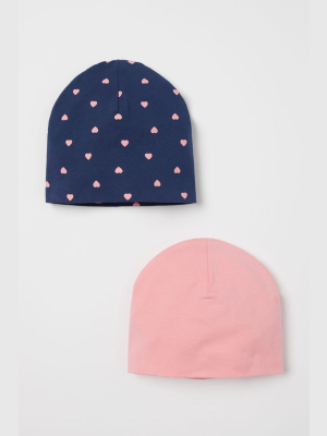 2-pack Cotton Hats