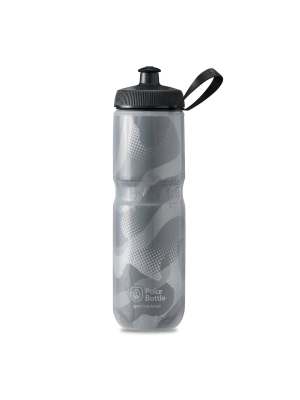 Polar Sport 24oz Insulated Contender Water Bottle - Charcoal/silver