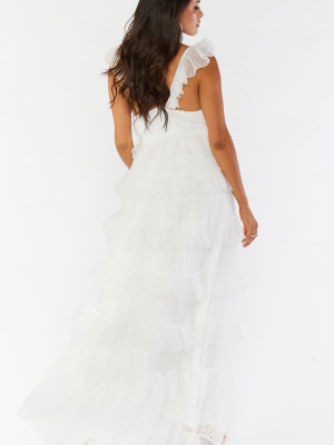 Fairytale Maxi Dress ~ White Tulle