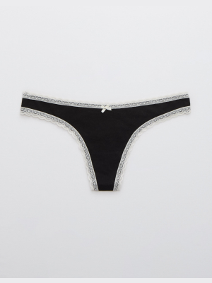 Aerie Cotton Thong Underwear