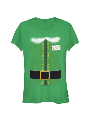 Junior's Elf Buddy The Costume T-shirt