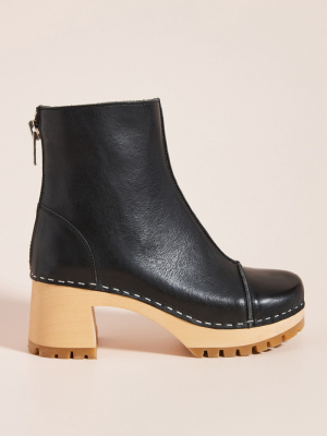 Swedish Hasbeens Stitchy Ankle Boots