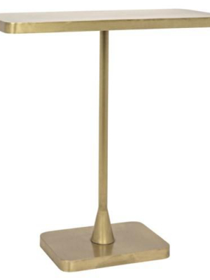 Hild Side Table, Antique Brass