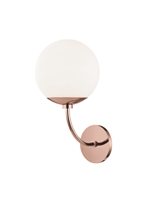 Carrie 1 Light Wall Sconce - Polished Copper