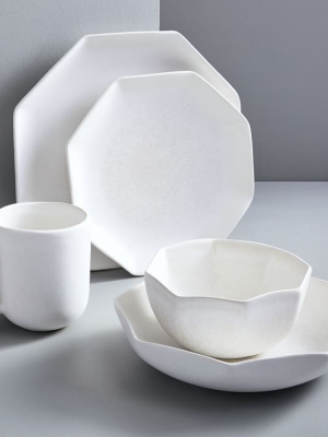 Gemstone Stoneware Dinnerware - Ice White