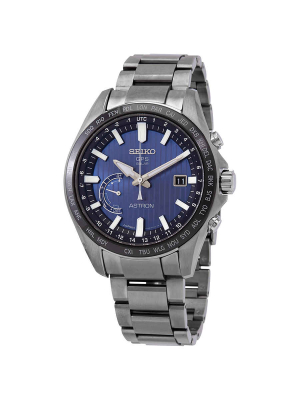 Seiko Astron Perpetual World Time Quartz Blue Dial Men's Watch Sse159j1