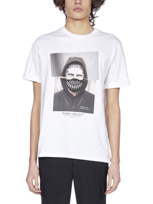 Neil Barrett Marble Vigilante Print T-shirt