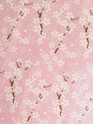 Japanese Handkerchief, Tenasen, Pink With White Sakura