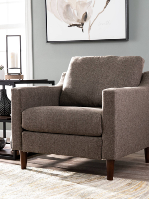 Denswood Upholstered Armchair Brown - Aiden Lane