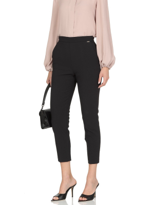 Elisabetta Franchi Double Crepe Trousers